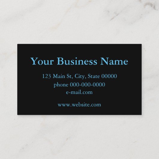 Periwinkle hydrangeas paarse blauwe bloem visitekaartje (Achterkant)