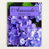 Periwinkle hydrangeas paarse blauwe bloem voor haa planner (Voorkant)
