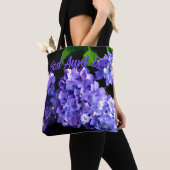 Periwinkle hydrangeas paarse blauwe bloemen voor t tote bag (Dichtbij)