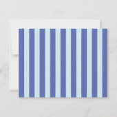 Periwinkle & Icy Blue Wavy Border Note Card Kaart (Achterkant)
