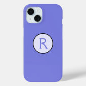 Periwinkle Initiaal Case-Mate iPhone Case (Achterkant)
