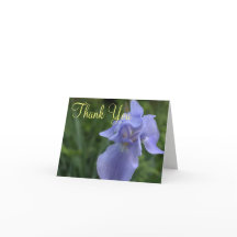 Periwinkle Iris Flower Wedding Bedankt