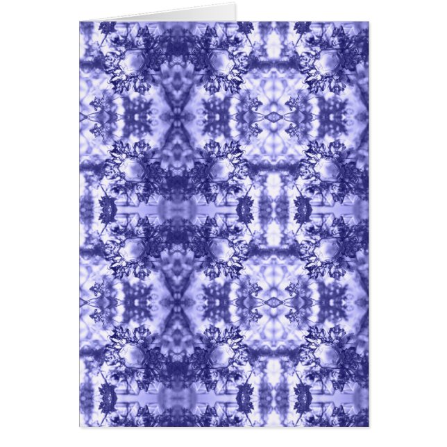 Periwinkle kaleidoscoop notecard (Voorkant)