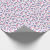 Periwinkle Lavender Pink Flowers Cadeaupapier (Hoek)