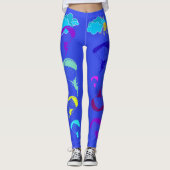 Periwinkle-Leggings met snijpixie Leggings (Voorkant)