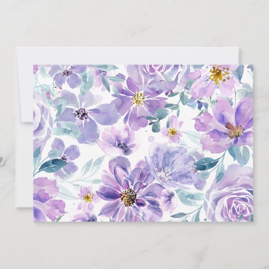 Periwinkle Lila Peony zal je mijn Bridesmaid zijn Kaart (Achterkant)