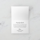 Periwinkle Love and Bedankt Wedding Photo Collage (Binnen)