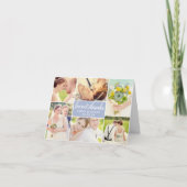 Periwinkle Love and Bedankt Wedding Photo Collage (Voorkant)