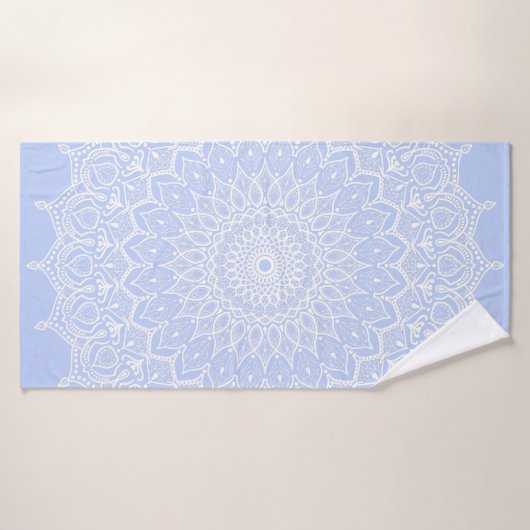 Periwinkle Mandala - Bora in Juniper Berry Badhanddoek (Badhanddoek)
