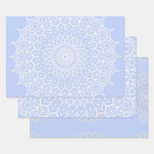 Periwinkle Mandala - Bora in Juniper Berry Inpakpapier Vel (Set)