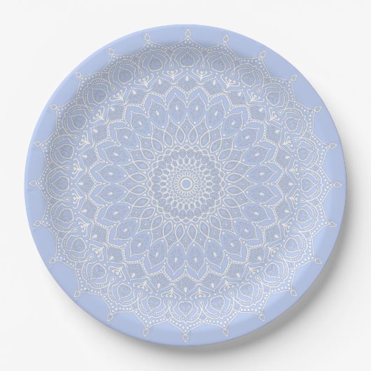 Periwinkle Mandala - Bora in Juniper Berry Papieren Bordje (Voorkant)