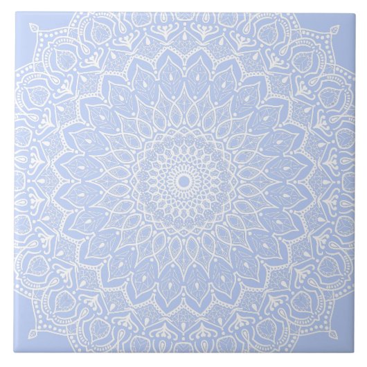 Periwinkle Mandala - Bora in Juniper Berry Tegeltje (Voorkant)