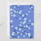 Periwinkle Moderne Christelijke huwelijksuitnodigi Kaart (Achterkant)