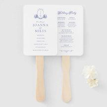 Periwinkle  Monogram Programma Handtekening Fan