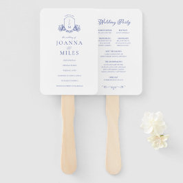 Periwinkle  Monogram Programma Handtekening Fan Handwaaier