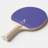 Periwinkle Monogrammed Ping Pong Paddle Tafeltennisbatje (Voorkant Gekanteld)