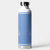 Periwinkle Monogrammed Waterfles (Links)