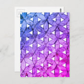 Periwinkle Mosaic Flower of Life Briefkaart (Voorkant / Achterkant)