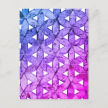 Periwinkle Mosaic Flower of Life