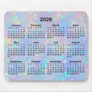 Periwinkle Opal Ombre Calendar Muismat