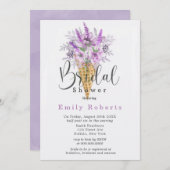 Periwinkle Paars Ice Cone Vrijgezellenfeest Inv Kaart (Voorkant / Achterkant)