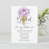 Periwinkle Paars Ice Cone Vrijgezellenfeest Kaart (Staand voorkant)