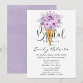 Periwinkle Paars Ice Cone Vrijgezellenfeest Kaart (Voorkant / Achterkant)