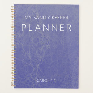 Periwinkle Paars Modern Marble Planner