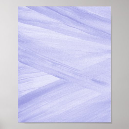 Periwinkle Paarse Abstracte lijnen Periwinkle-pens Poster (Voorkant)
