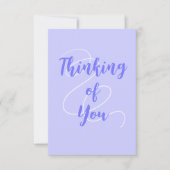 Periwinkle Paarse denking van je Kaart (Voorkant)
