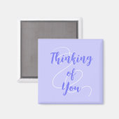Periwinkle Paarse denking van You Magnet (Voorkant / Achterkant)