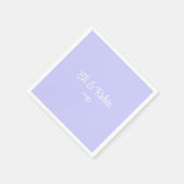 Periwinkle Paarse gepersonaliseerd Servet (Hoek)