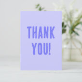 Periwinkle Paarse Solid Bedankt voor je creditcard (Staand voorkant)