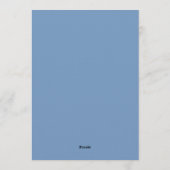 Periwinkle Painterly Floral Enchantment Wedding Kaart (Achterkant)