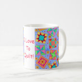 Periwinkle Patchwork Quilt Mok (Voorkant rechts)