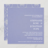Periwinkle Pattern trouwuitnodiging Kaart (Voorkant / Achterkant)