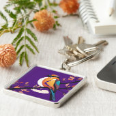 Periwinkle Pelican Bauble Sleutelhanger (Zijkant)