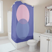 Periwinkle & Pink Douchegordijn (In situ)