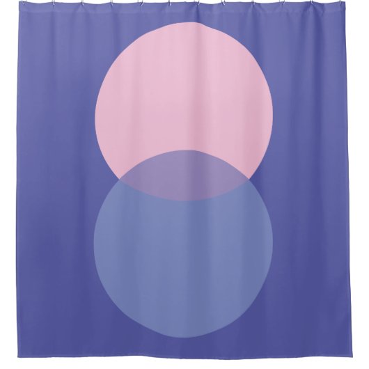 Periwinkle & Pink Douchegordijn (Voorkant)