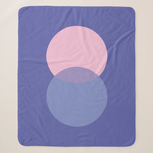 Periwinkle & Pink Sherpa Deken (Voorkant)