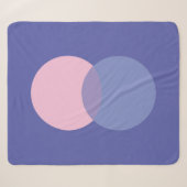 Periwinkle & Pink Sherpa Deken (Voorkant (horizontaal))