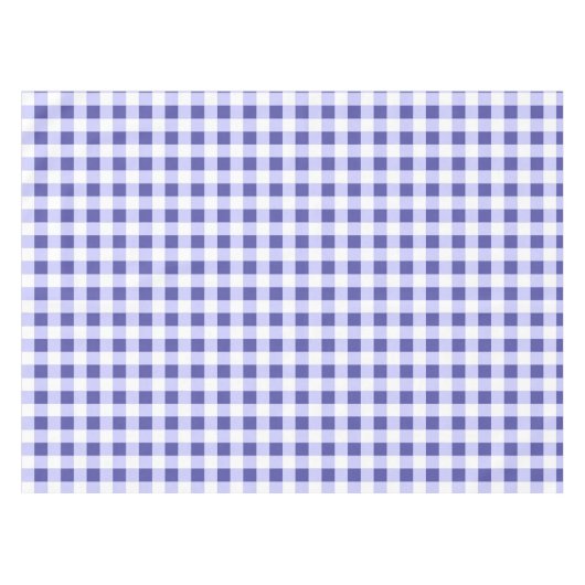 Periwinkle plaid tafelkleed (Voorkant (Horizontaal))