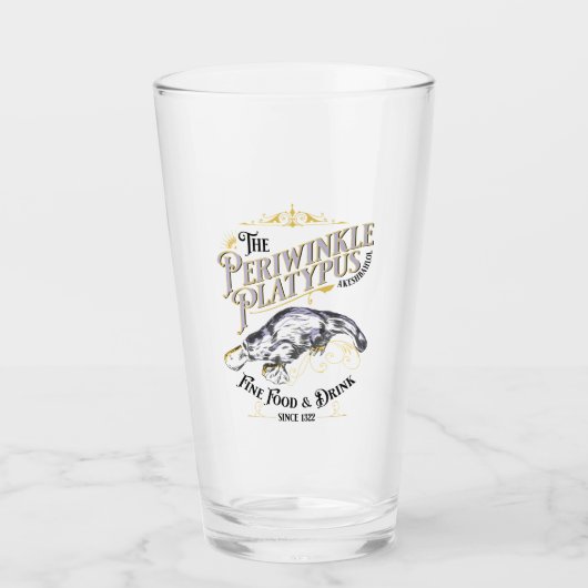 Periwinkle Platypus Glas (Voorkant)