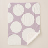 Periwinkle Polka Dot Blanket Sherpa Deken (Voorkant)