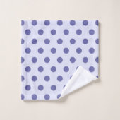 Periwinkle Polka Dots Bad Handdoek (Wasdoekje)