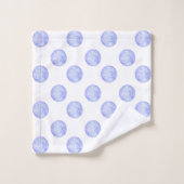 Periwinkle Polka Dots Bad Handdoek (Wasdoekje)