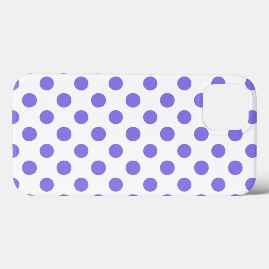 Periwinkle polka dots Hoesje-Mate iPhone case (Achterkant (horizontaal))