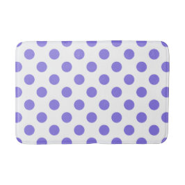 Periwinkle polka-stippen badmat