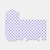 Periwinkle polka-stippen bedankdoosjes (Uitgevouwen)