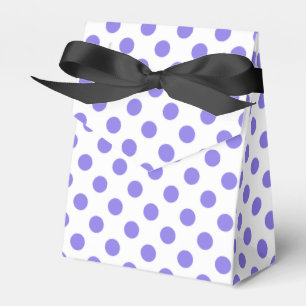 Periwinkle polka-stippen bedankdoosjes